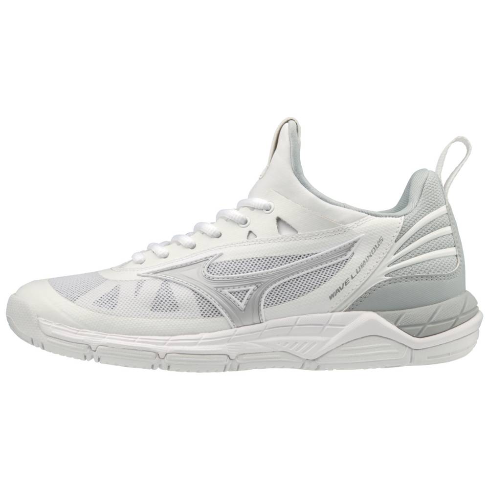 Mizuno Women's Wave Luminous Volleyball Shoes White/Silver (430266-LAC)